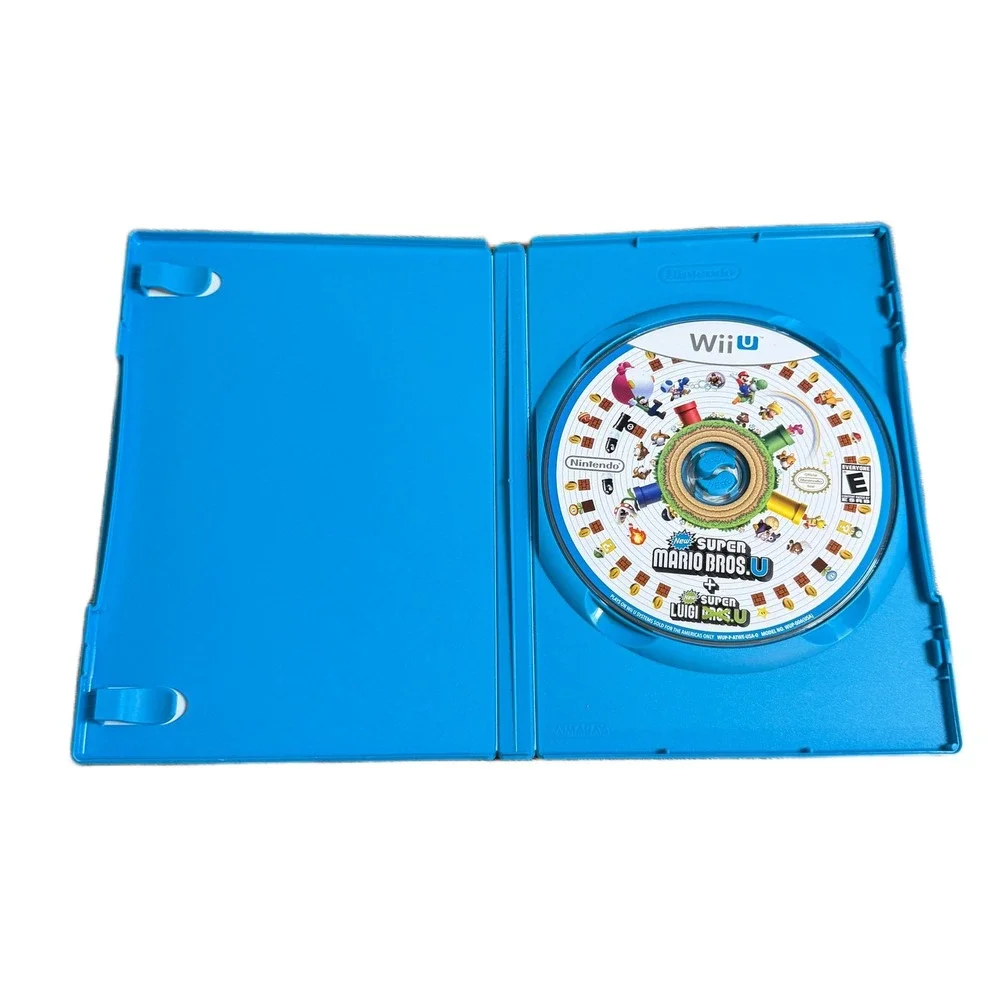 New Super Mario Bros. U + New Super Luigi U Nintendo Wii U 2-in-1 Game Disc Case